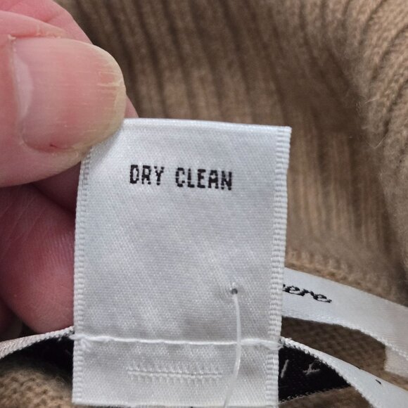 Pursuits, Ltd Size L 100% Cashmere Turtleneck Camel Brown Long Sleeves - Picture 5 of 7